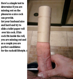 NSFW Tumblr : toilet roll test